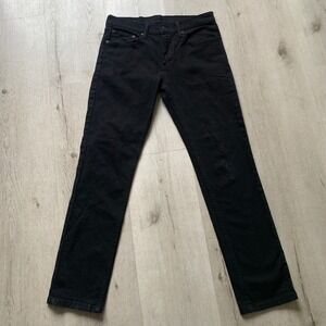 Levi's Strauss 511 Mens Black Denim Sz 32x32 Skinny Jeans punk street casual